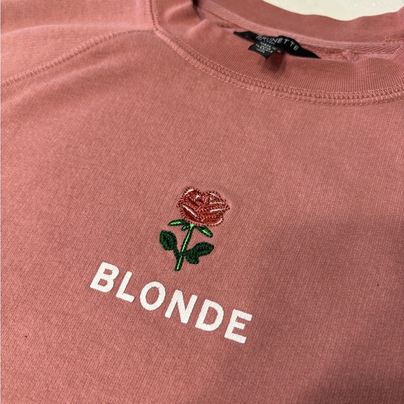 Brunette The Label Pink Rose “Blonde” Sweater - Picture 4 of 7